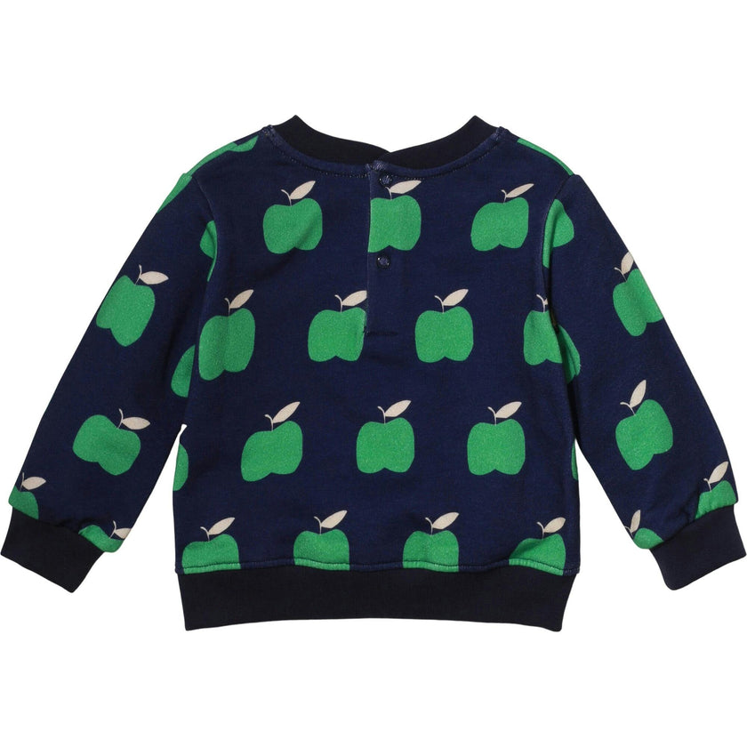 Recycled Cotton Apples Baby Sweatshirt