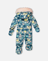 One-Piece Baby Play Snowsuit Designed for Car Seat