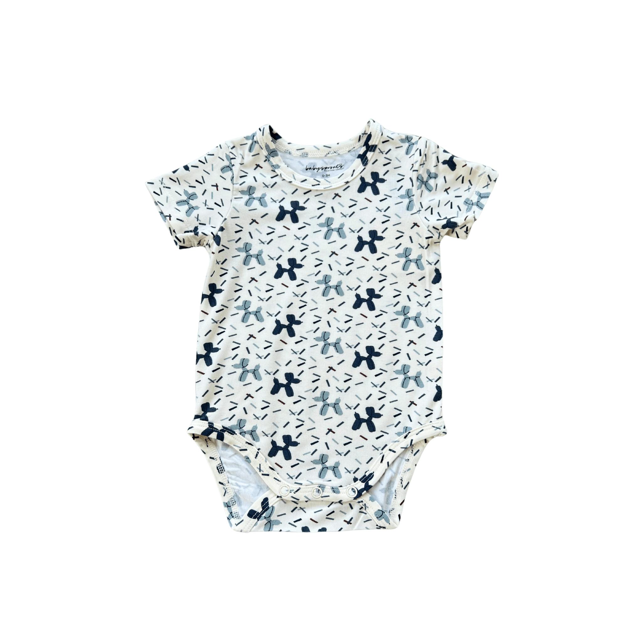 Baby Short Sleeve Bodysuit Retro America