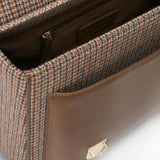 Boston Plaid Adjustable Shoulder Strap Schoolbag