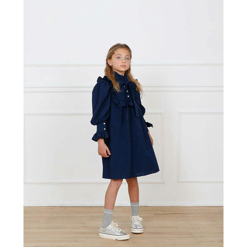 Brigitte dress (dark sapphire blue)