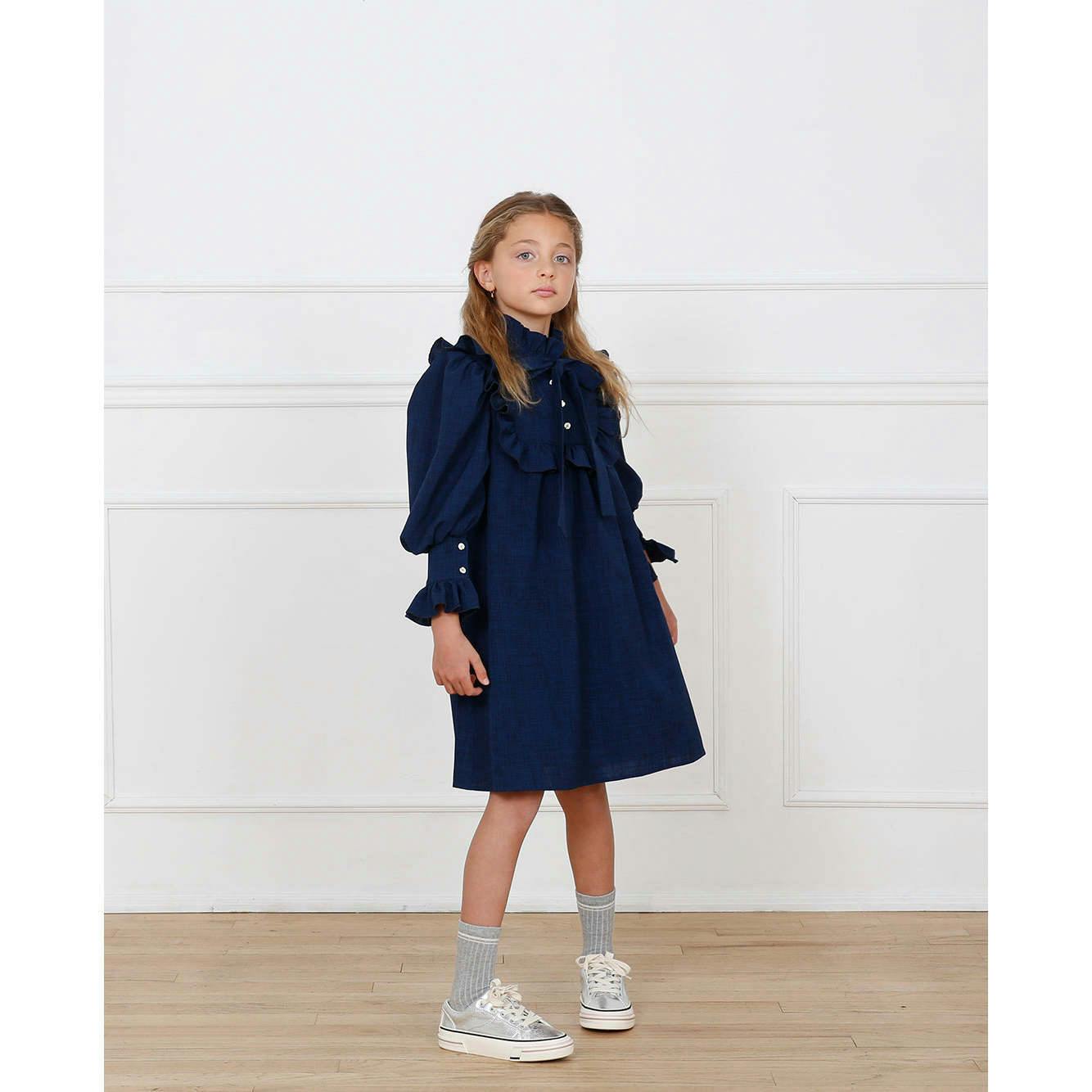 Brigitte dress (dark sapphire blue)