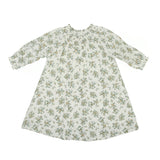 Smocked Floral 3/4 Sleeve Dress