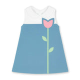 Pique Knit Dress With Tulip