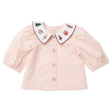 Girls Noelle Top - Nutcracker Embroidery
