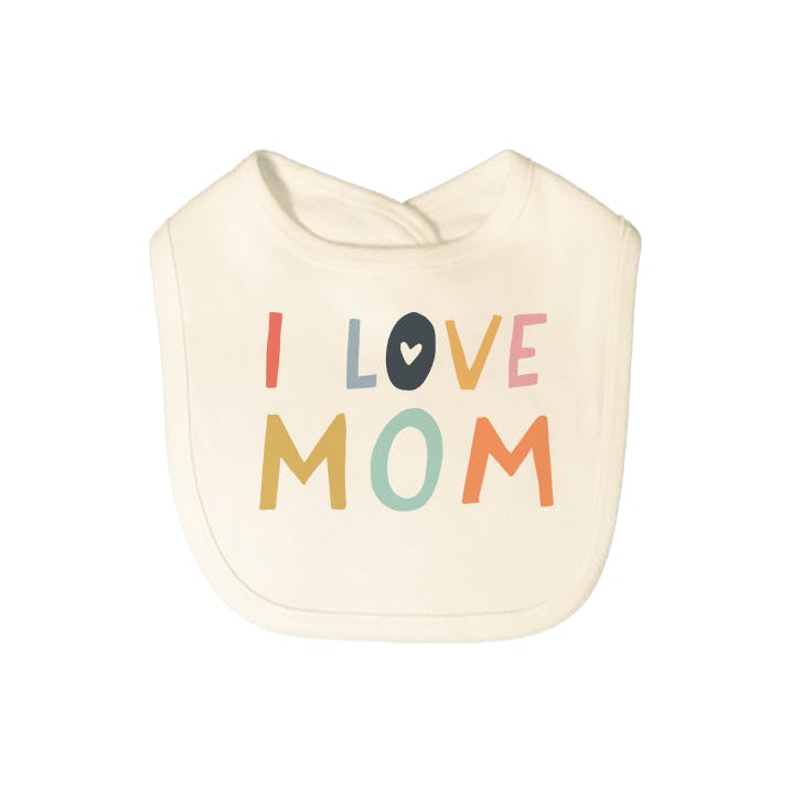 graphic bib | love mom