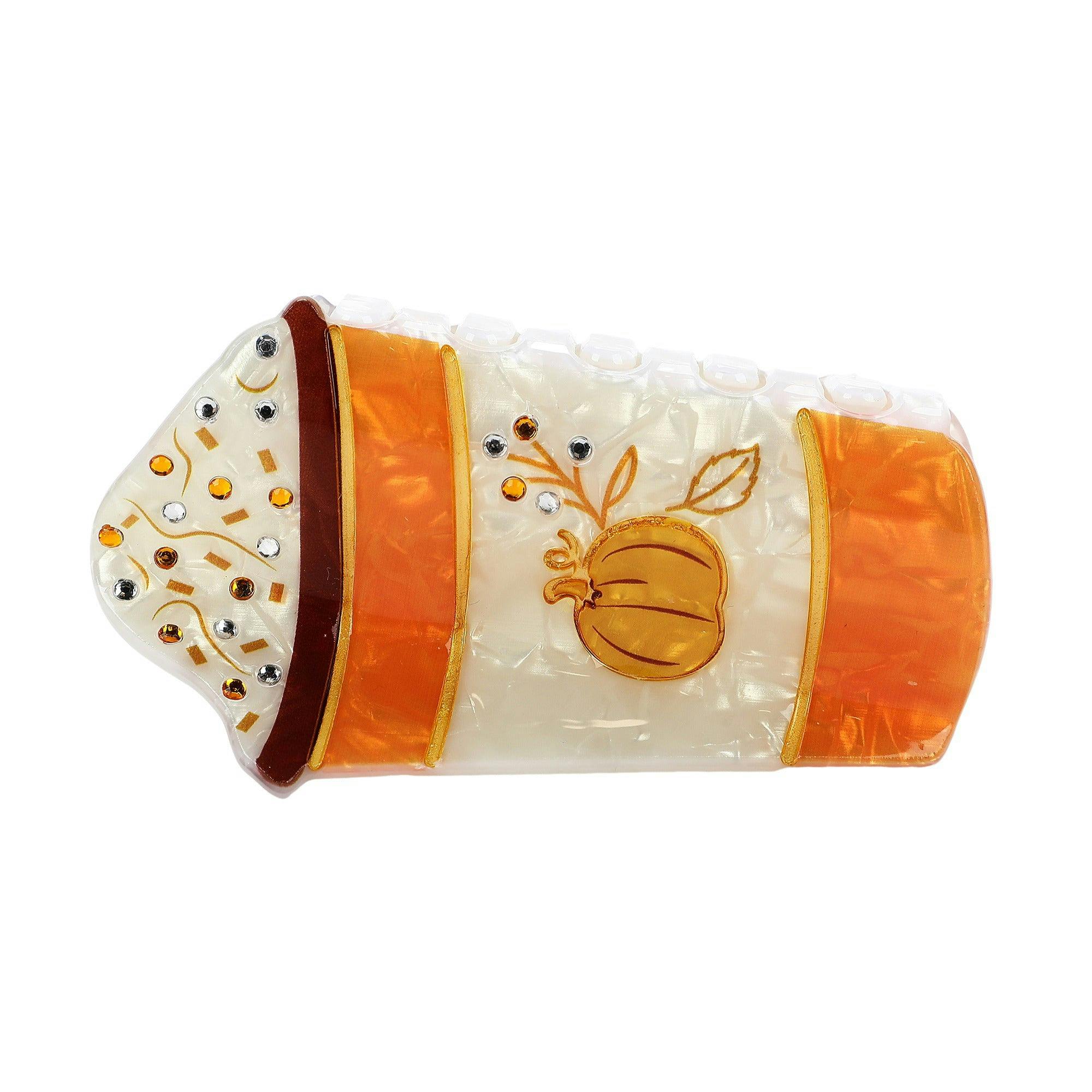 Pumpkin Latte Claw Clip Hair Accessory