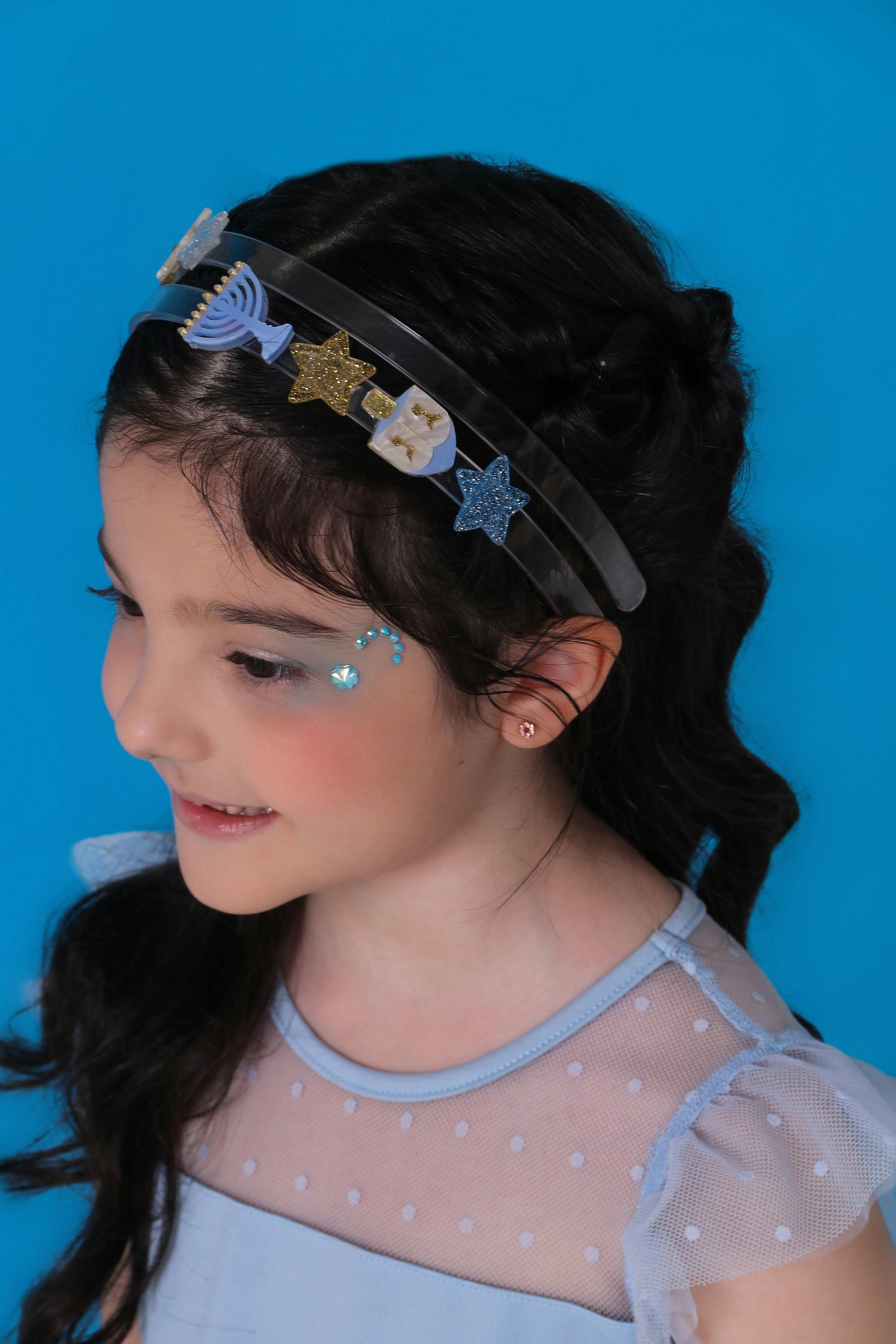 Menorah Dreidel Stars Headband
