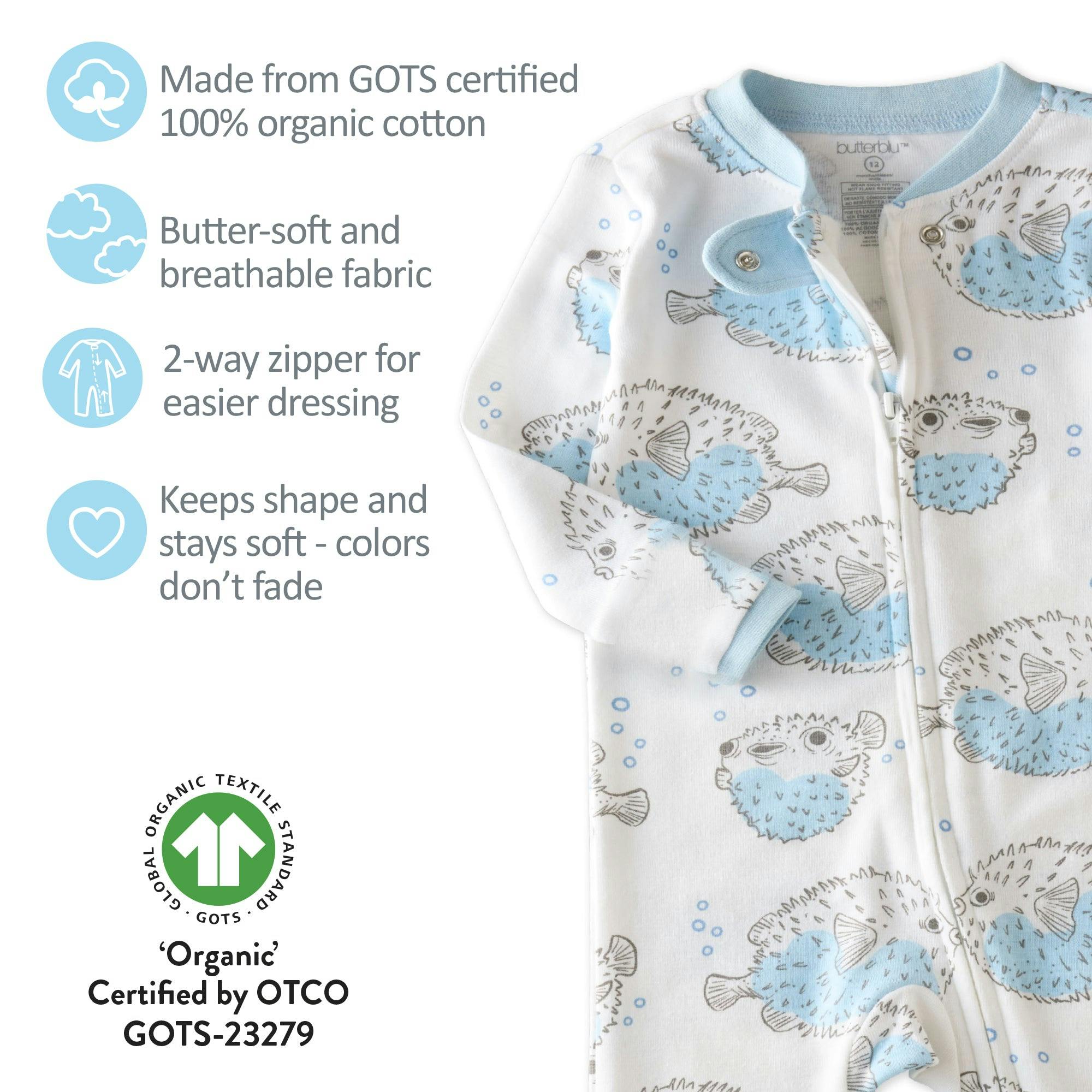 SHADOW Sleep & Play Baby Pajamas for Boys & Girls