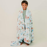 Three-Layer Jumbo Quilt - Dino Explorer