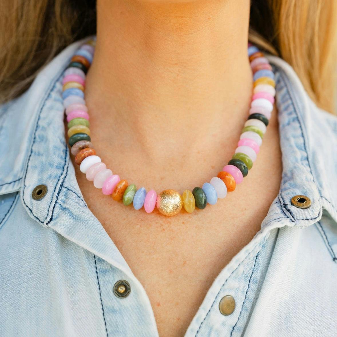 Dream in Color Resin Necklace