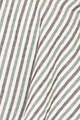 Clare Ruffle Top in Dune Stripe