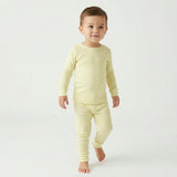 Lemon Stripe Long Sleeve & Pants Kids Pajamas