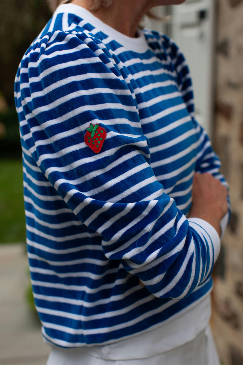 Stripe Poppy Top