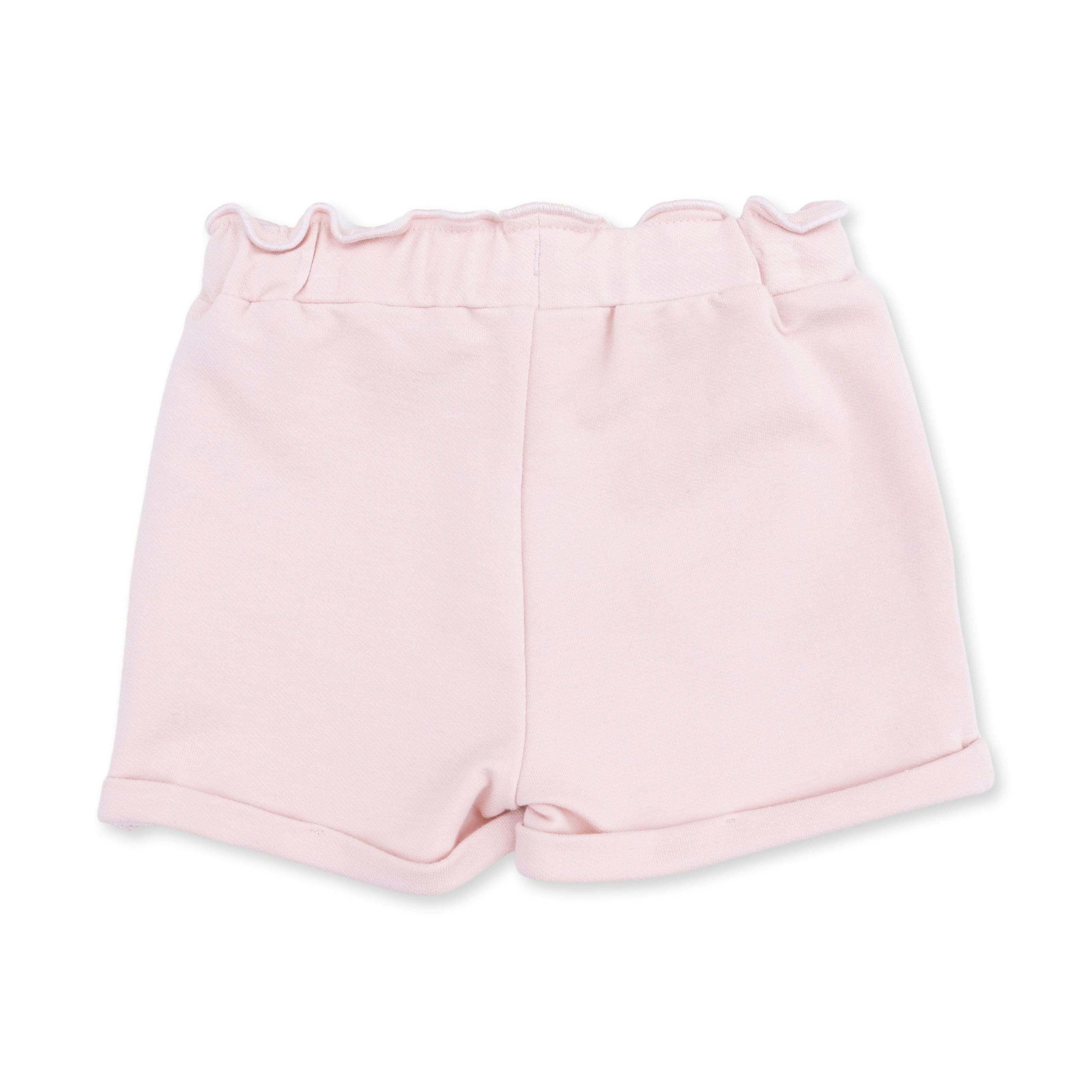 Solid Veiled Pink - Paperbag Shorts