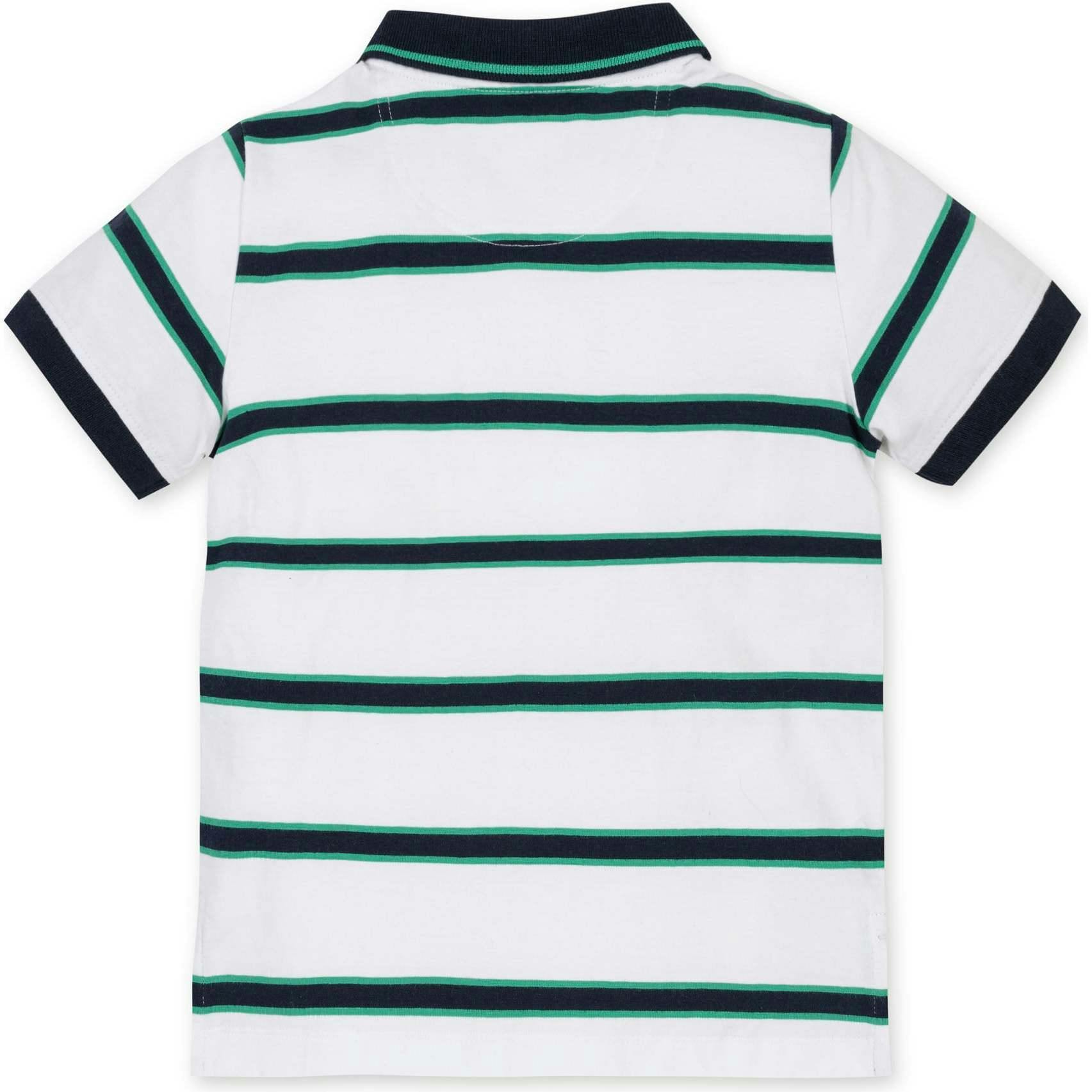 Organic Short Sleeve Jersey Polo, White