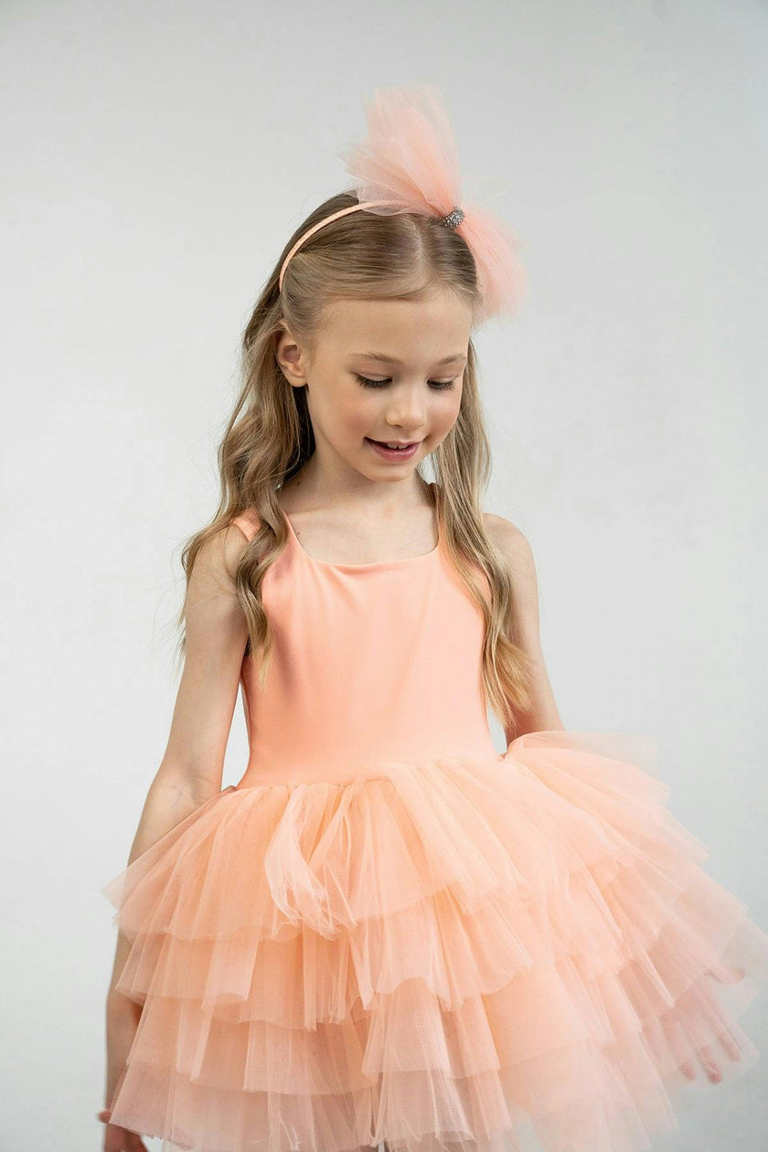 Salmon Sunset Tutu Dress