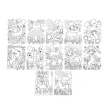 Undercover Art Hidden Pattern Coloring Activity Art Cards - Unicorn Friends