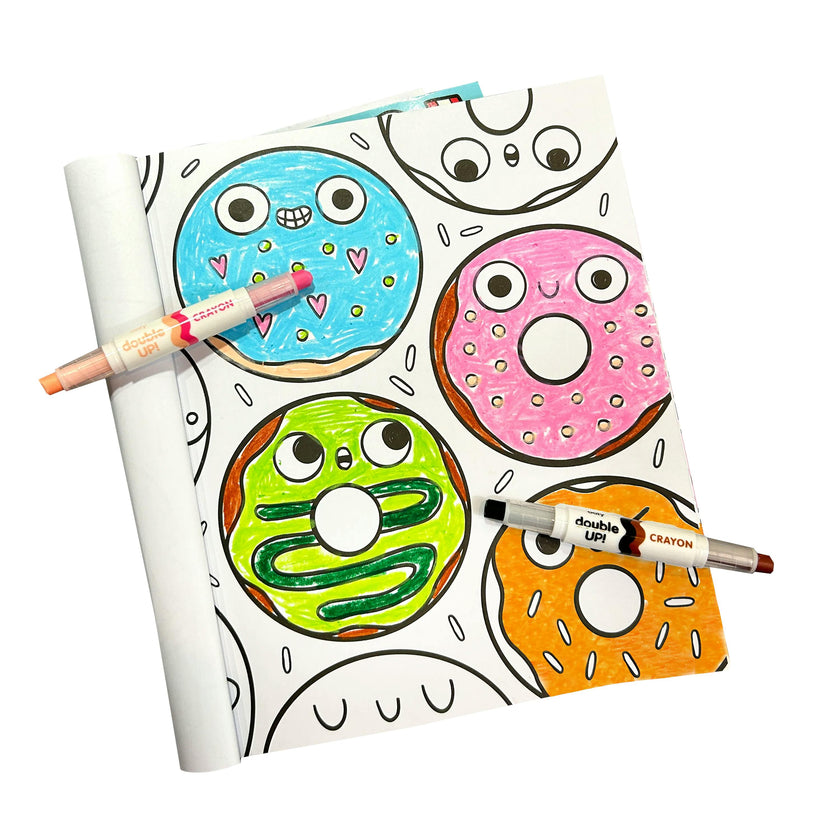 Double Up! Double-Ended Crayons - 12 Colors - Set of 6