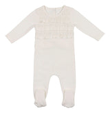 Ruffle Ruched Footie