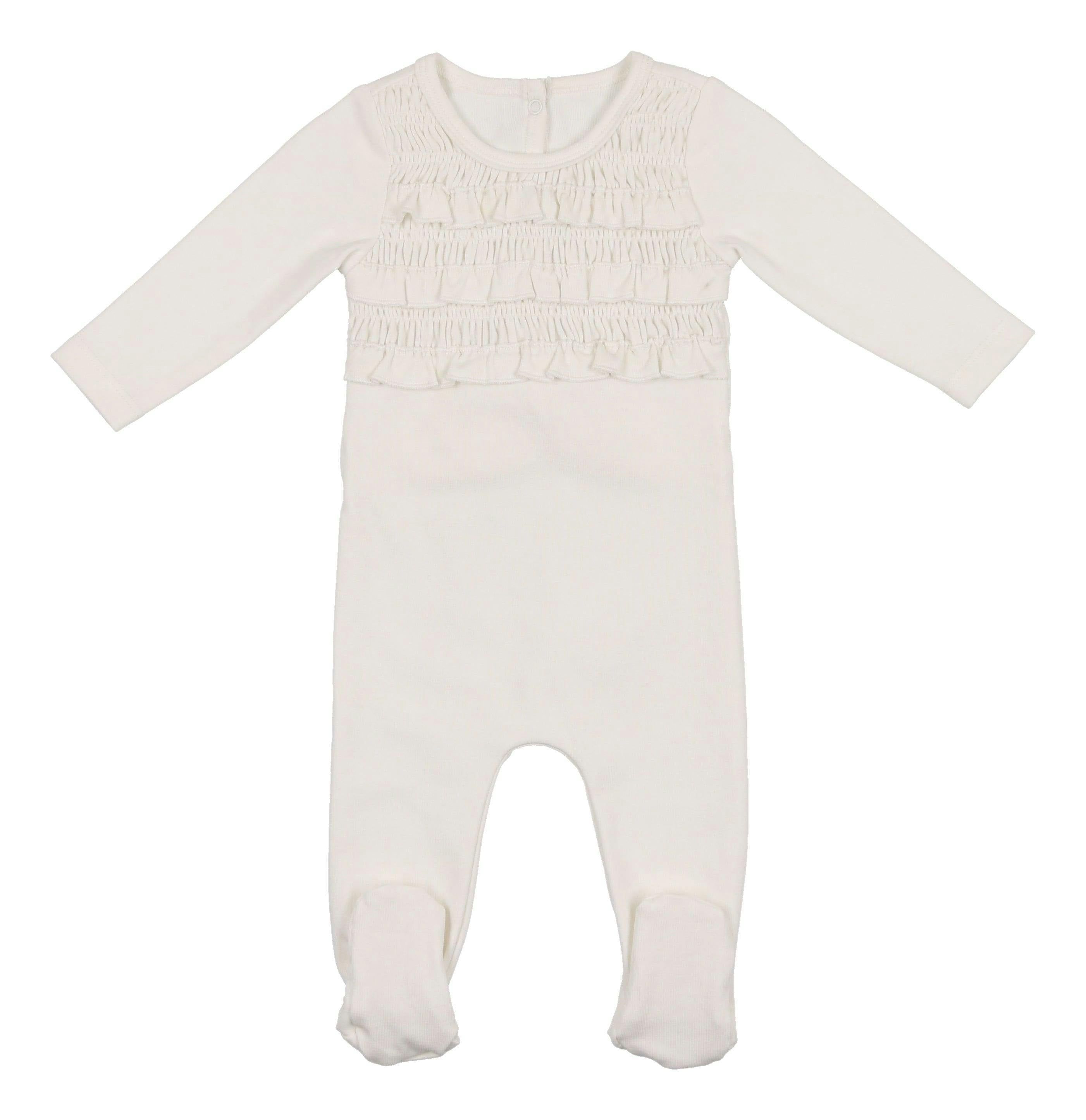 Ruffle Ruched Footie
