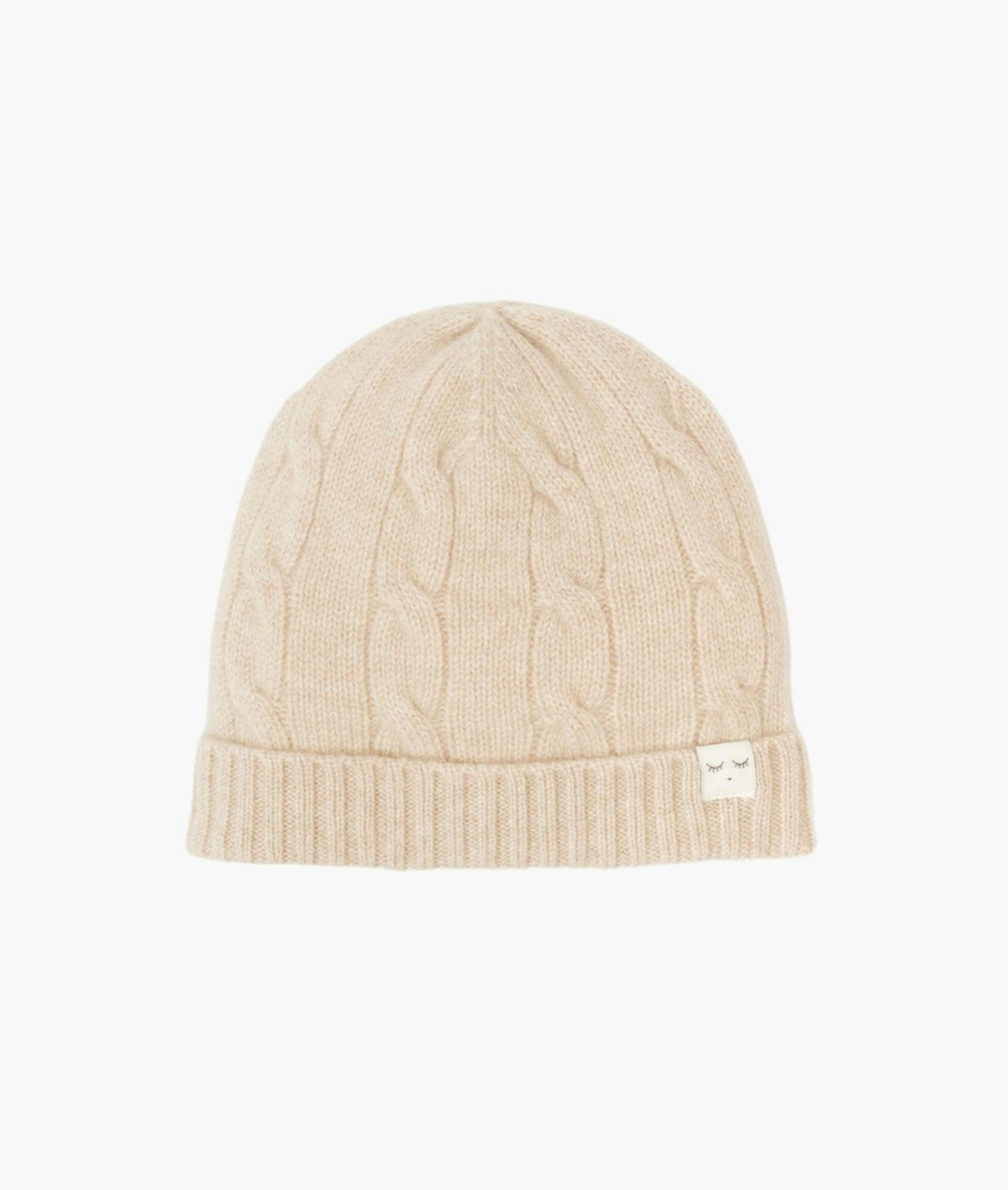 Cable Knit Cashmere Hat