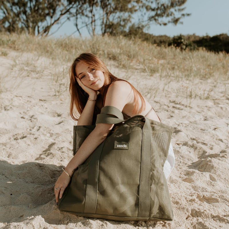 Beach Hauler™ - Mini Mesh Beach Bag – Pandanus
