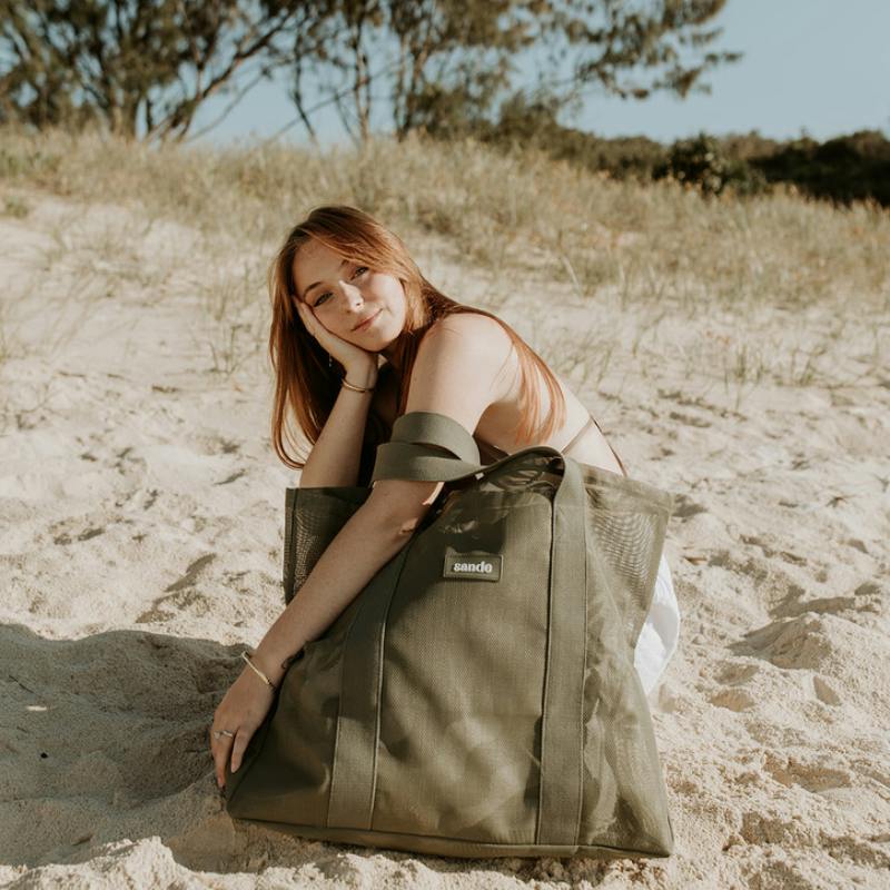 Beach Hauler™ - Mini Mesh Beach Bag – Pandanus