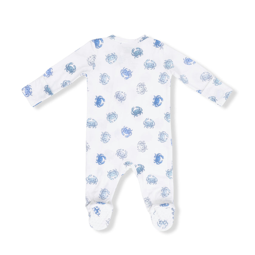Blue Crabs - 2 Way Zipper Footie