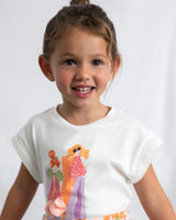 White Doll Print T-Shirt