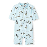 Goose Zipper Shortall Swimsuit