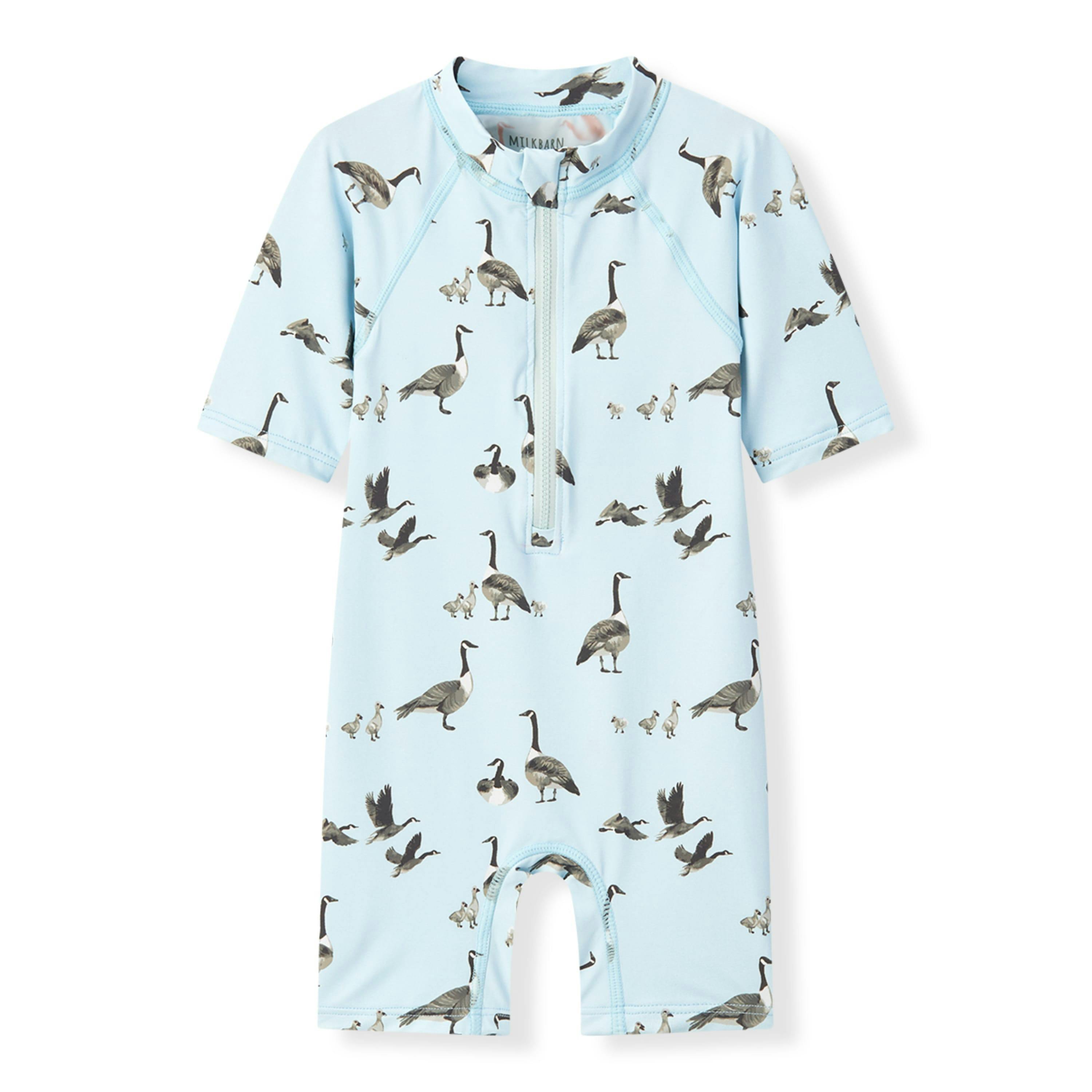 Goose Zipper Shortall Swimsuit