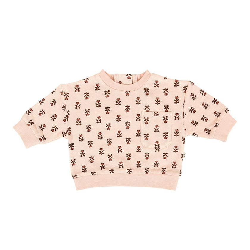 Fleece Sweatshirt in Wild Rose