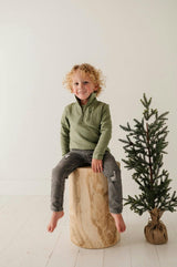 Boys Slim Denim Jeans in Gray