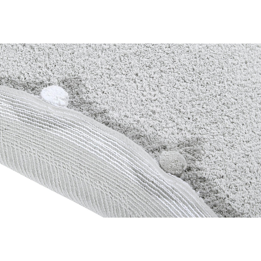 Bubbly Round Rug With Pom Poms