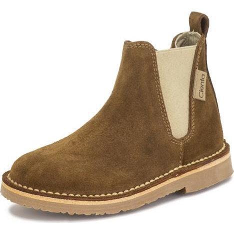 Cienta 1052065.21 Tan Suede Zipper Boot