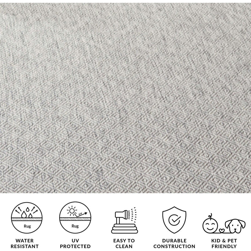 Courtyard Orion Indoor/Outdoor Rug, Grey