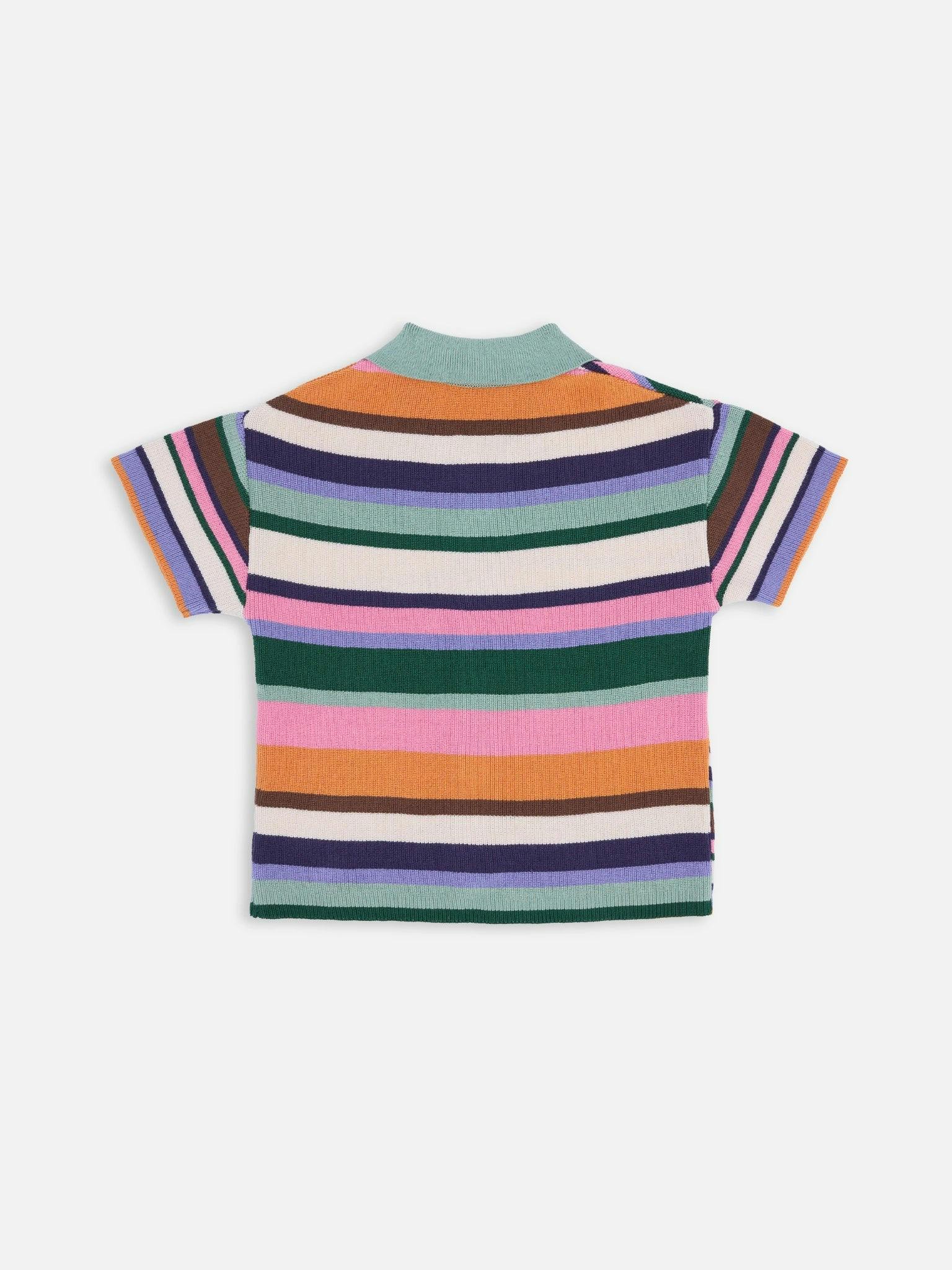 children's organic cotton polo shirt - tropical garden
