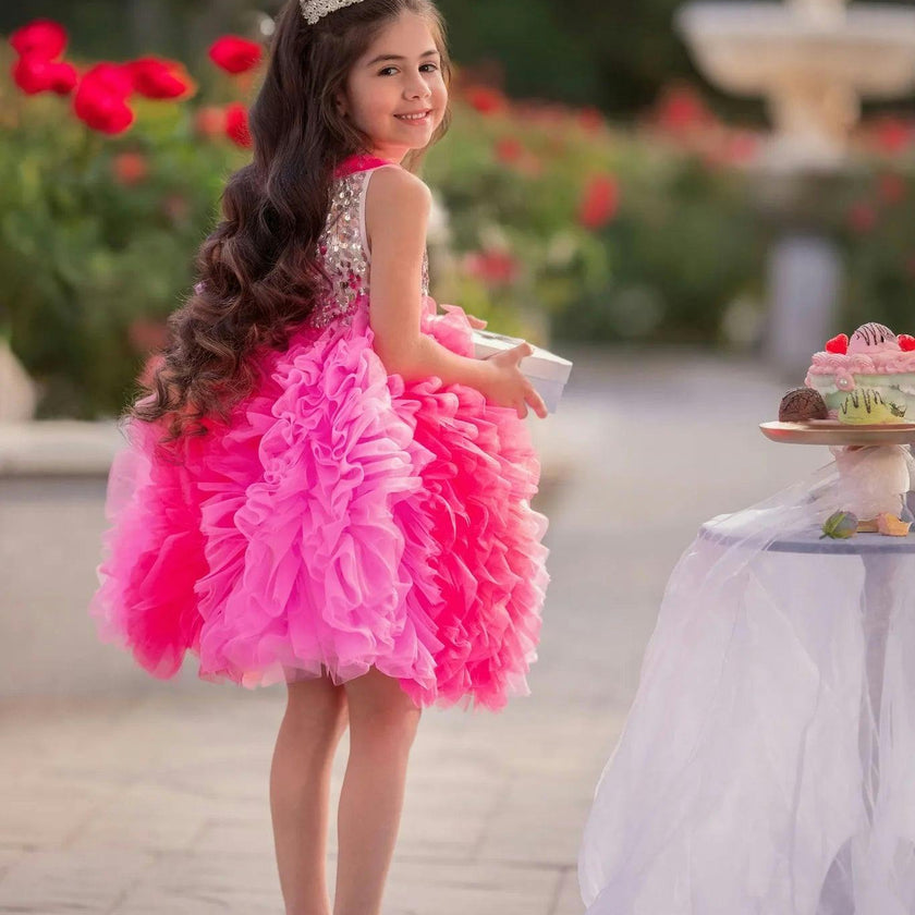 Princess Rosabelle Ruffle Dress - Girls Party Dress