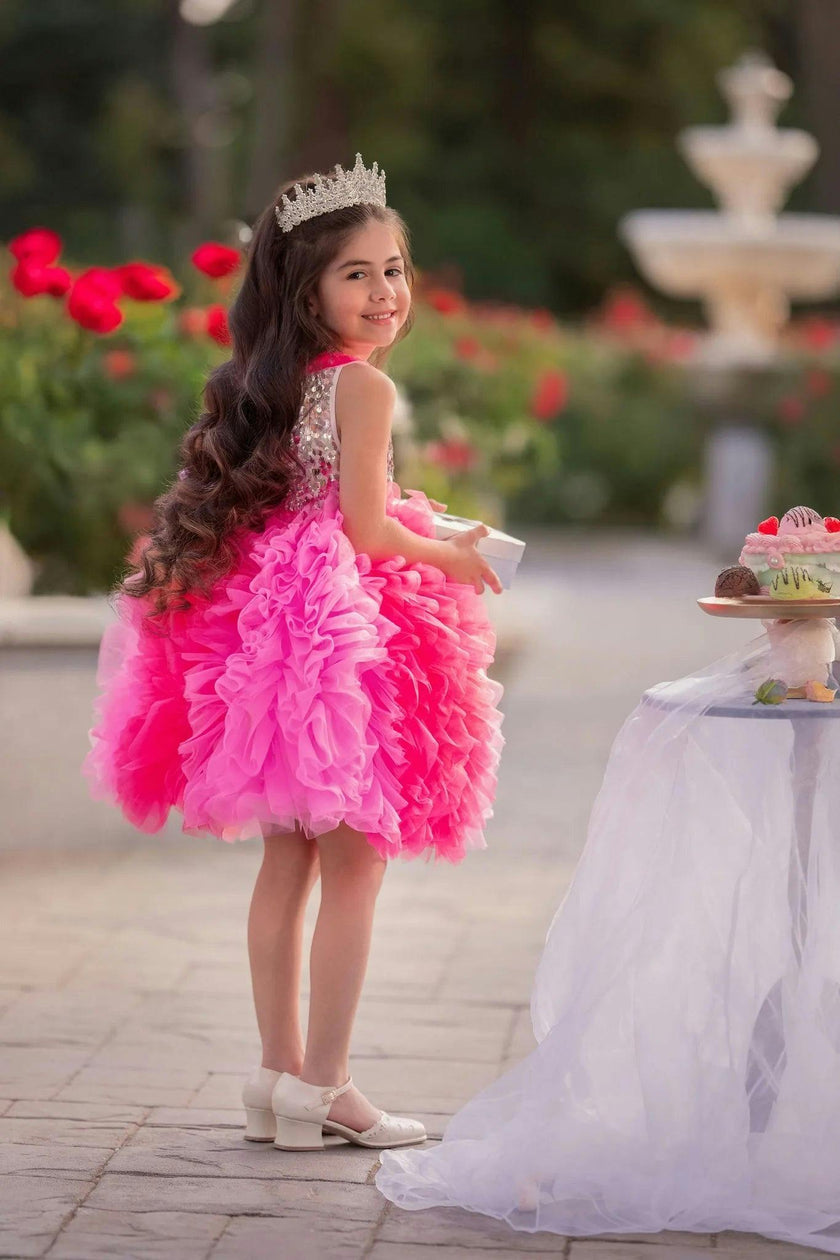 Princess Rosabelle Ruffle Dress - Girls Party Dress