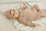Knit Crochet Blanket Light Beige