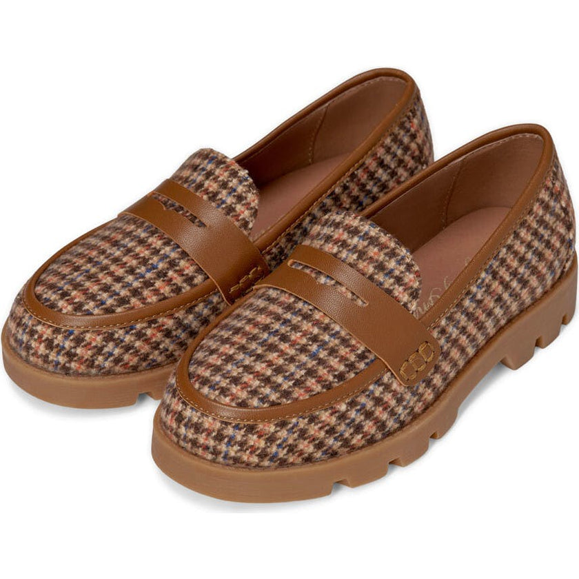 Paula Plaid Brown