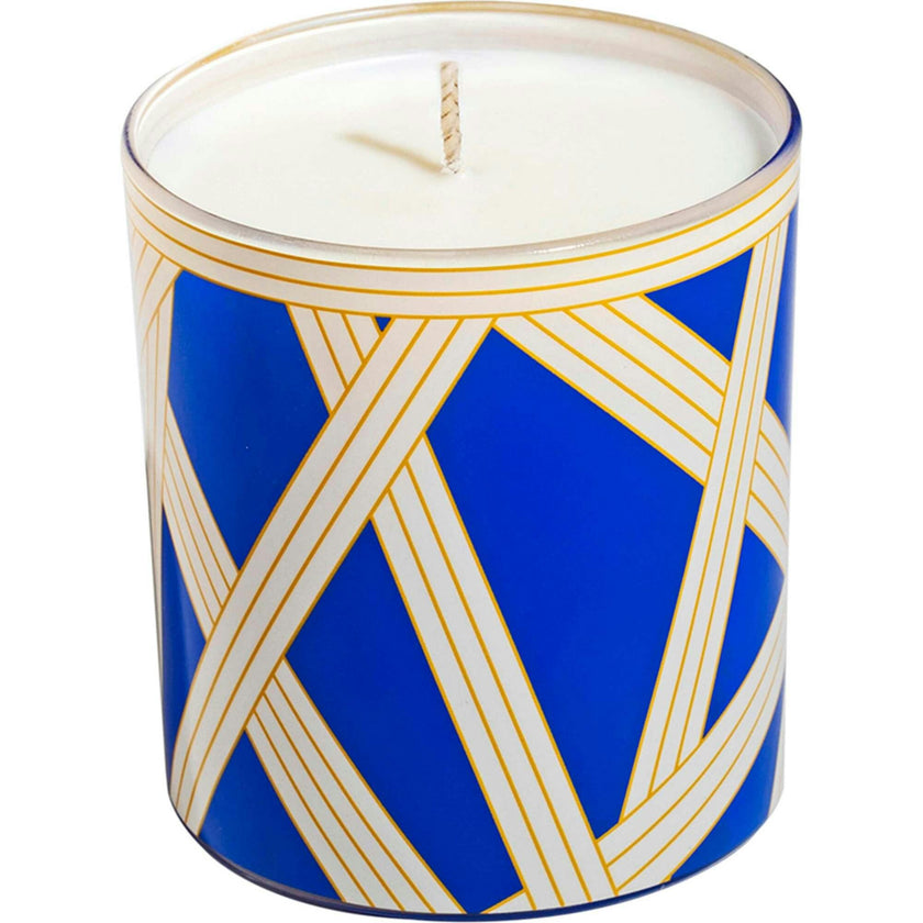 Scented Candle Nastri 220Gr  Bicolore 2 Blue Diam. 3.3"