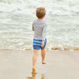 Boys Newport Navy Colorblock Boardie