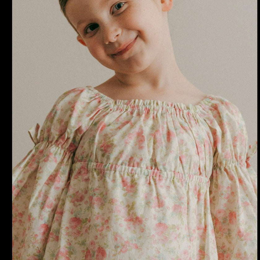 Kennedi Bell Sleeve Dress |Pink Blossom