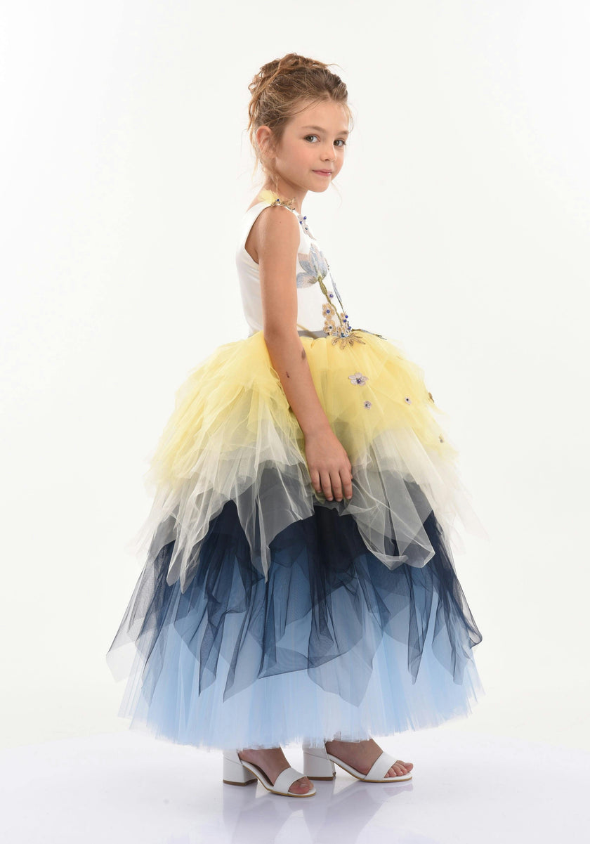 Blue Gemini Tulle Dress
