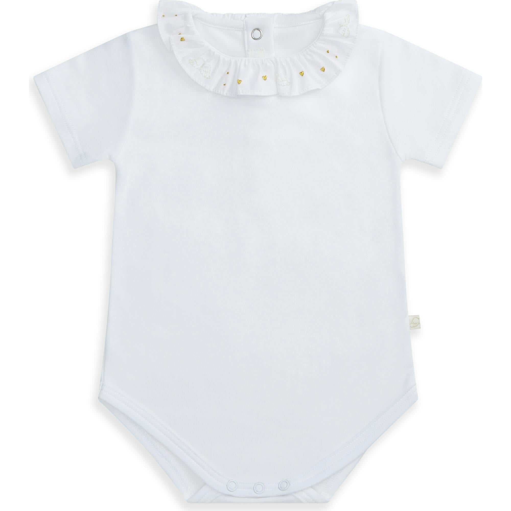 Angel Wing™ & Heart Ruffle Collar Onesie