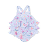 Mermaid Princesses - Ruffle Sunsuit