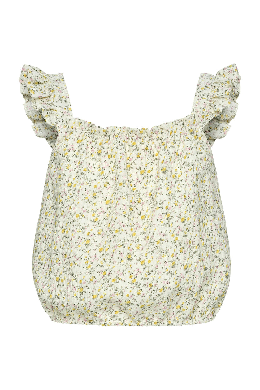 Talia Top Cream Ditsy