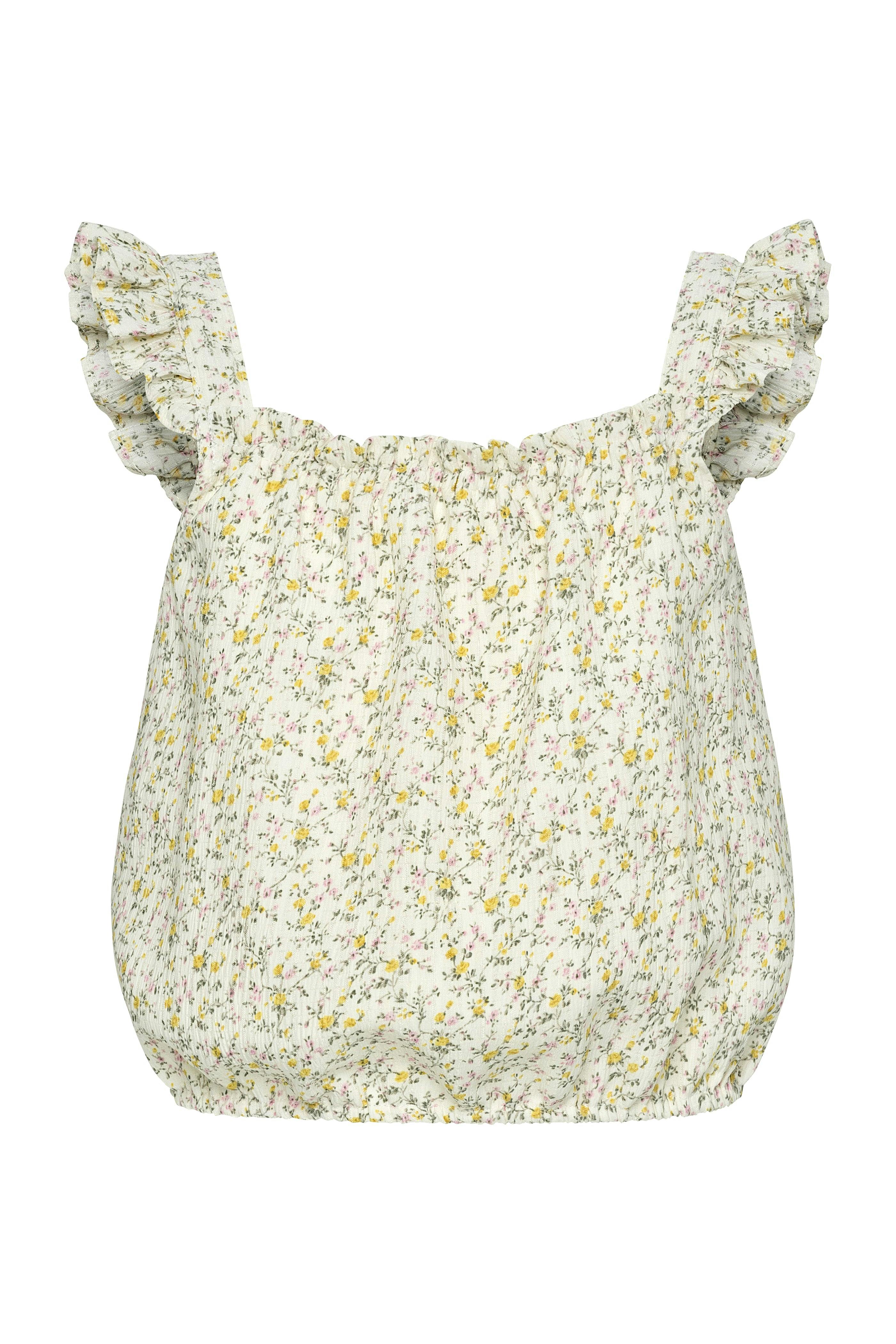 Talia Top Cream Ditsy